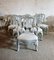Swedish Rococo Style Carved Chairs and Armchair, Set of 6, Image 1