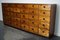 Large Industrial German Mid-20th Century Pine Apothecary Cabinet 18