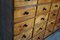 Large Industrial German Mid-20th Century Pine Apothecary Cabinet 13