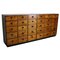 Large Industrial German Mid-20th Century Pine Apothecary Cabinet, Image 1