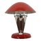 Small Red Bauhaus Table Lamp, Czechoslovakia, 1930s 1