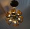 Mid-Century Brass and Resin Pendant Lamp, Hungary, 1970s 7