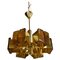 Mid-Century Brass and Resin Pendant Lamp, Hungary, 1970s 1