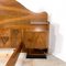 Antikes Art Deco Doppelbett aus Nussholzfurnier 13