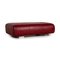 Red Leather 6300 Stool by Rolf Benz 1