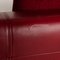 Red Leather 6300 3-Seat Sofa by Rolf Benz 6