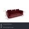 Red Leather 6300 3-Seat Sofa by Rolf Benz, Image 2