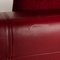 Rotes 6300 3-Sitzer Ledersofa und Hocker von Rolf Benz, 2er Set 10