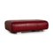 Red Leather 6300 3-Seat Sofa and Stool by Rolf Benz, Set of 2 17