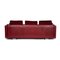 Rotes 6300 3-Sitzer Ledersofa und Hocker von Rolf Benz, 2er Set 16