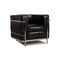 Black Leather LC2 Armchair by Le Corbusier for Cassina 1