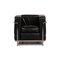 Black Leather LC2 Armchair by Le Corbusier for Cassina 8