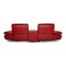 Danish Red Leather Barbardos 2-Seat Couch with Relaxation Function by Hjort Knudsen 10