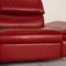 Danish Red Leather Barbardos 2-Seat Couch with Relaxation Function by Hjort Knudsen 4