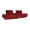 Danish Red Leather Barbardos 2-Seat Couch with Relaxation Function by Hjort Knudsen 8