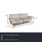 Cream Leather 3-Seat Sofa by Walter Knoll 2