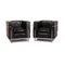 Black Leather LC 2 Armchairs by Le Corbusier for Cassina, Set of 2, Image 1