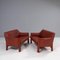 Cassina Cab Cognac Leather 415 Sofa by Mario Bellini 6