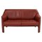 Cassina Cab Cognac Leather 415 Sofa by Mario Bellini 1