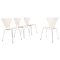 White Series 7 Dining Chairs by Arne Jacobsen for Fritz Hansen, Set of 4 1