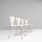 White Series 7 Dining Chairs by Arne Jacobsen for Fritz Hansen, Set of 4 2