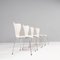 White Series 7 Dining Chairs by Arne Jacobsen for Fritz Hansen, Set of 4, Image 2