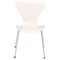 White Series 7 Dining Chairs by Arne Jacobsen for Fritz Hansen 1