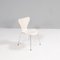 Chaises de Salon Série 7 Blanches par Arne Jacobsen pour Fritz Hansen 2