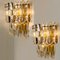 Xl Palazzo Wall Light Fixtures in Gilt Brass and Glass from Kalmar, Set of 2, Image 3