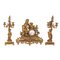 Triptych Clock & Candleholders, Set of 3 1