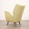 Spring Armchair in Fabric and Wood, Italy, 1950s 8