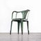 French Green Multipl’s Armchair by Tolix, 1940s 3