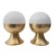 Brass Ball Table Lamps, Italy, 1950s, Set of 2, Image 1