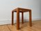 Small 60s Oak Table Plant Stand Mid-Century Design Stand, Image 8