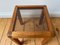 Small 60s Oak Table Plant Stand Mid-Century Design Stand 7