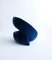 Spiral Chair in Blue Velvet Fabric Attributed to Marzio Cecchi, Italy, 1970s, Image 7