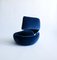 Spiral Chair in Blue Velvet Fabric Attributed to Marzio Cecchi, Italy, 1970s 5