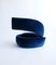 Spiral Chair in Blue Velvet Fabric Attributed to Marzio Cecchi, Italy, 1970s 6