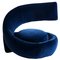 Spiral Chair aus blauem Samtstoff, 1970er, Marzio Cecchi, Italien 2