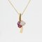 Modern Gemstone 18 Karat Yellow Gold Pendant and Chain 3