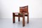 Caramel Leather Monk Chairs by Afra & Tobia Scarpa, Italy, 1970s, Set of 6, Image 4