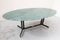 Mesa de comedor Mid-Century ovalada de mármol verde de Ignazio Gardella, 1950, Imagen 7