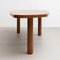 Large Contemporary Oak Freeform Dining Table 13