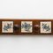Wood and Hand Painted Ceramic Wall Coat Hanger by Diaz Costa 10