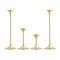 Jazz Candleholders in Steel with Brass Plating by Max Brüel for Glostrup, Set of 4, Image 7