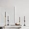 Jazz Candleholders in Steel with Brass Plating by Max Brüel for Glostrup, Set of 4 13