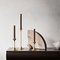 Jazz Candleholders in Steel with Brass Plating by Max Brüel for Glostrup, Set of 4 11