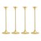 Jazz Candleholders in Steel with Brass Plating by Max Brüel for Glostrup, Set of 4 2