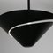 Kleine schwarze Mid-Century Modern Schnecken Decken- oder Wandlampe von Serge Mouille 4