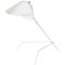 Lámpara trípode Mid-Century moderna en blanco de Serge Mouille, Imagen 1